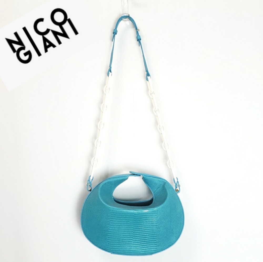 Nico Giani Embossed Leather Crossbody Bag